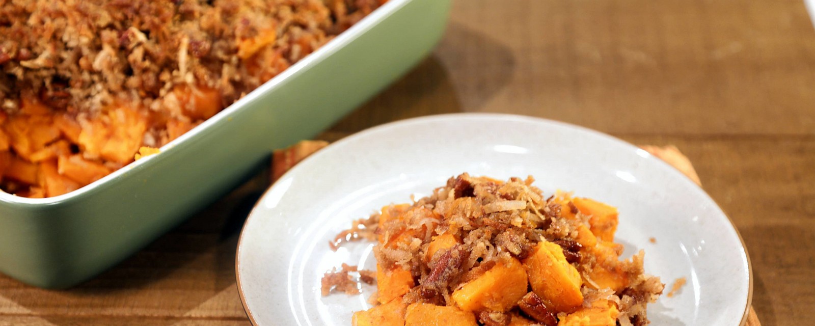 Yam Pecan Crumble This soul food dish is perfect for